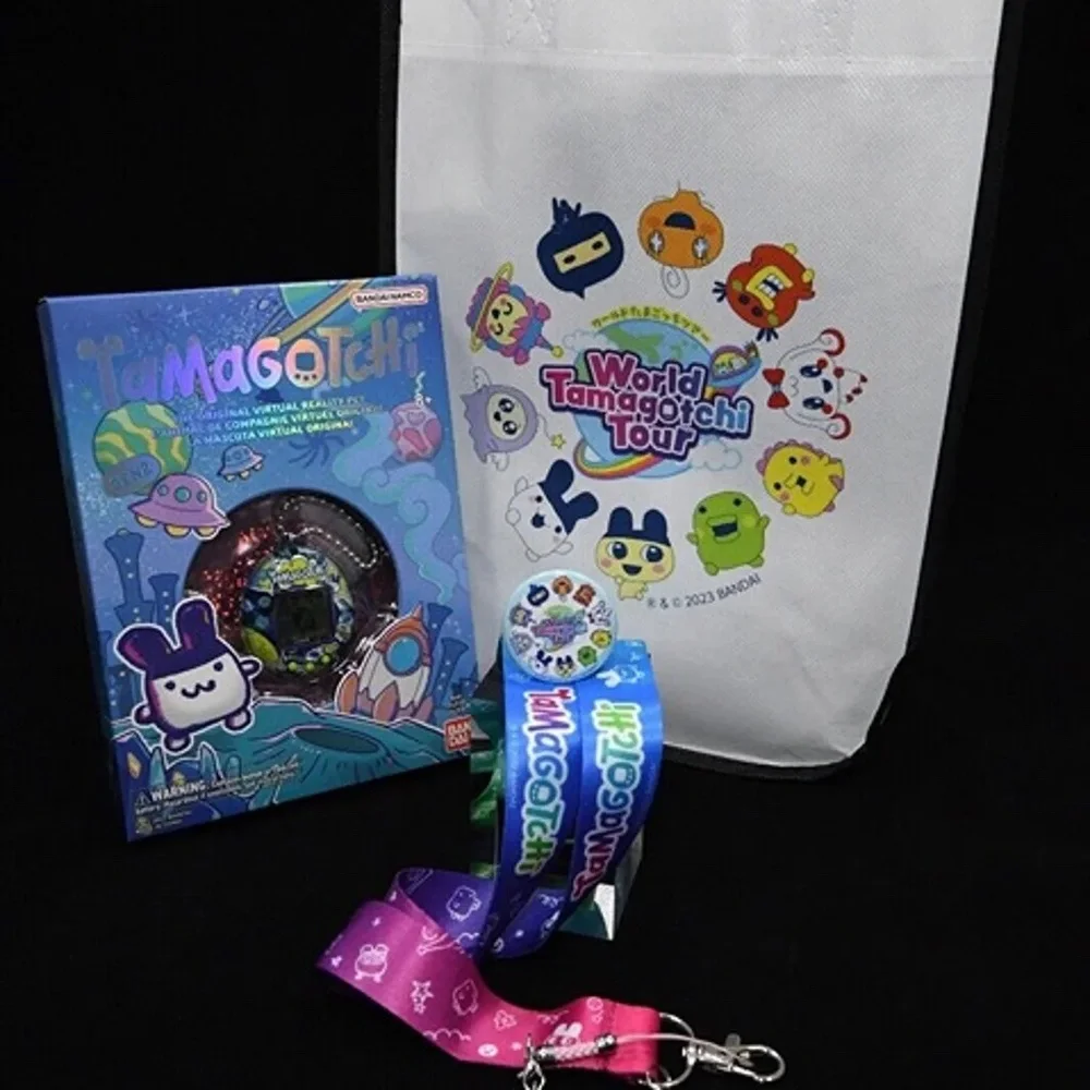 SDCC 2023:COSMIC SHELL TAMAGOTCHIS OG GEN 1&2 EXCLUSIVE + Bag and Lanyard